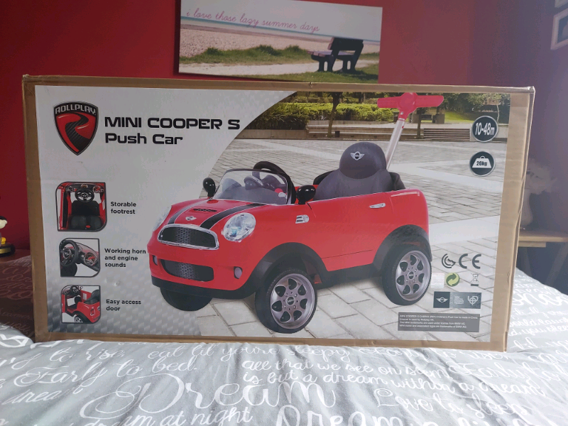 avigo mini cooper s push car